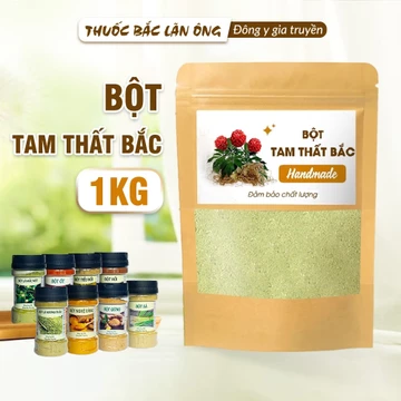Bột tam thất bắc nguyên chất 1kg (Bồi bổ sức khỏe, tăng cường trí nhớ)