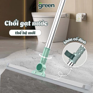 Chổi chà sàn silicon Greenhome, Chổi gạt nước thông minh xoay 360 gạt sạch sàn nhà tắm