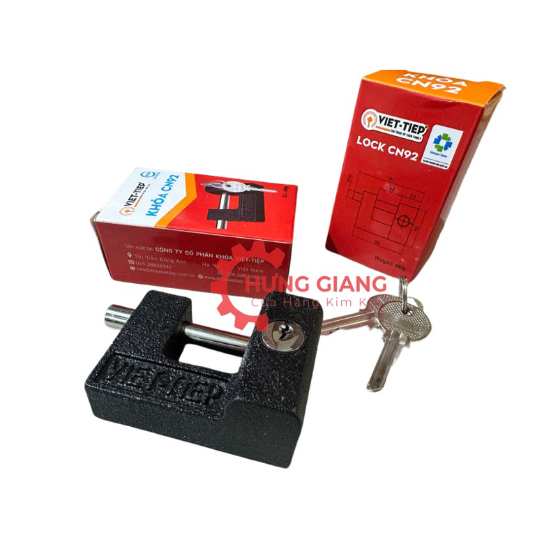 Ổ Khoá Việt Tiệp Cầu Ngang CN92, Khoá Việt Tiệp Chính Hãng