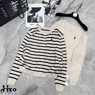 Áo cadigan len nữ dài tay Ulzzang y2k thu đông, chất len mỏng mềm hoạ tiết ngựa thêu kẻ sọc 729