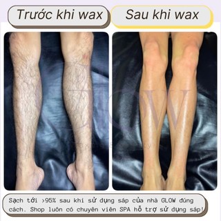 Sáp Wax Lông Vụn, Nhuyễn Mix Nhiều Màu GLOWWAXING Nấu Nhanh Tan Siêu Bám Lông CHE TÊN