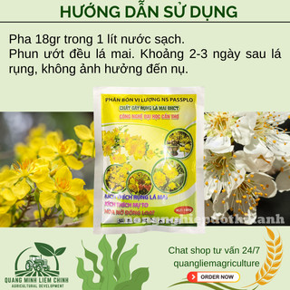 Chất Gây Rụng Lá Mai Vàng, Mai Chiếu Thủy Đại Học Cần Thơ (Gói 180gram), kích thích rụng lá mai