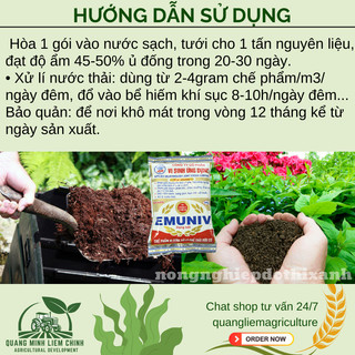 Chế phẩm vi sinh xử lý phế thải hữu cơ - EMUNIV dạng bột (gói 200gram)