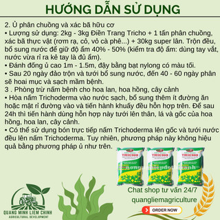 Phân vi sinh Điền trang Trichoderma (Gói 500gram) dạng bột hòa tan