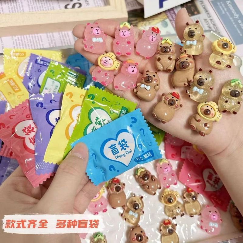 Túi mù test nhân phẩm, kẹo đồ chơi bất ngờ, mô hình đồ chơi mini, túi mù phát sáng