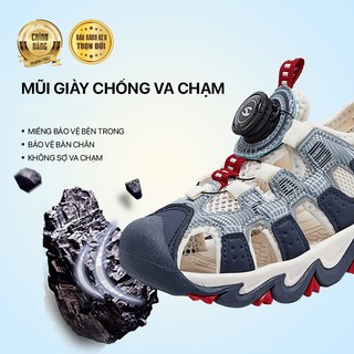 Dép quai hậu cho bé trai Hobibear AU7880, sandal đi học đi chơi dành cho bé