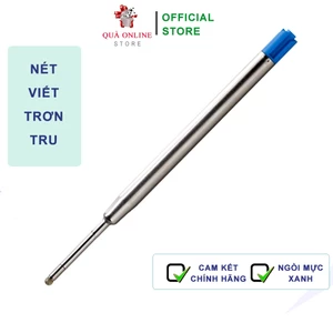 Ngòi ruột bút bi kiểu xoay 10cm mực xanh - Ruột bút ký cao cấp bằng kim loại giá rẻ vô địch