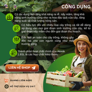 Thuốc Kích Thích Sinh Trưởng Cây Trồng ATONIK 1.8SL (gói 10ml), kích rễ cực mạnh
