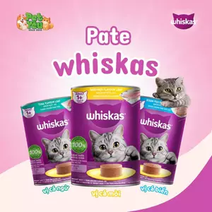 6 pate mèo whiskas lon 400gr