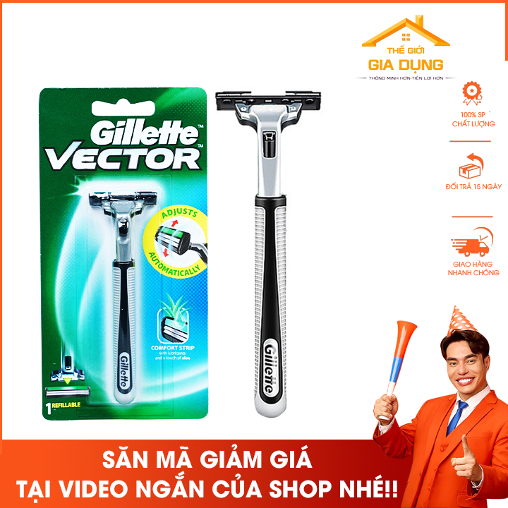 Bộ cán dao cạo râu cao cấp Gillette kèm lưới có sẵn