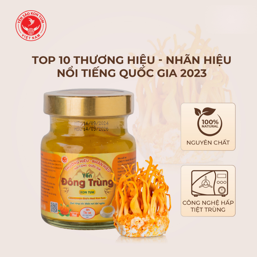 (Mua 1 Được 4) Set Yến Chưng Đông Trùng Hạ Thảo 25% Yến - Tặng Kèm 4 Hũ