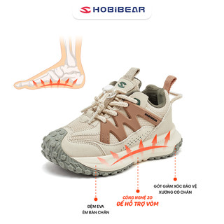 Giày thể thao trẻ em Hobibear AS8621G có đệm Eva êm chân và công nghệ đế TPR siêu nhẹ cho bé