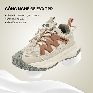Giày thể thao trẻ em Hobibear AS8621G có đệm Eva êm chân và công nghệ đế TPR siêu nhẹ cho bé