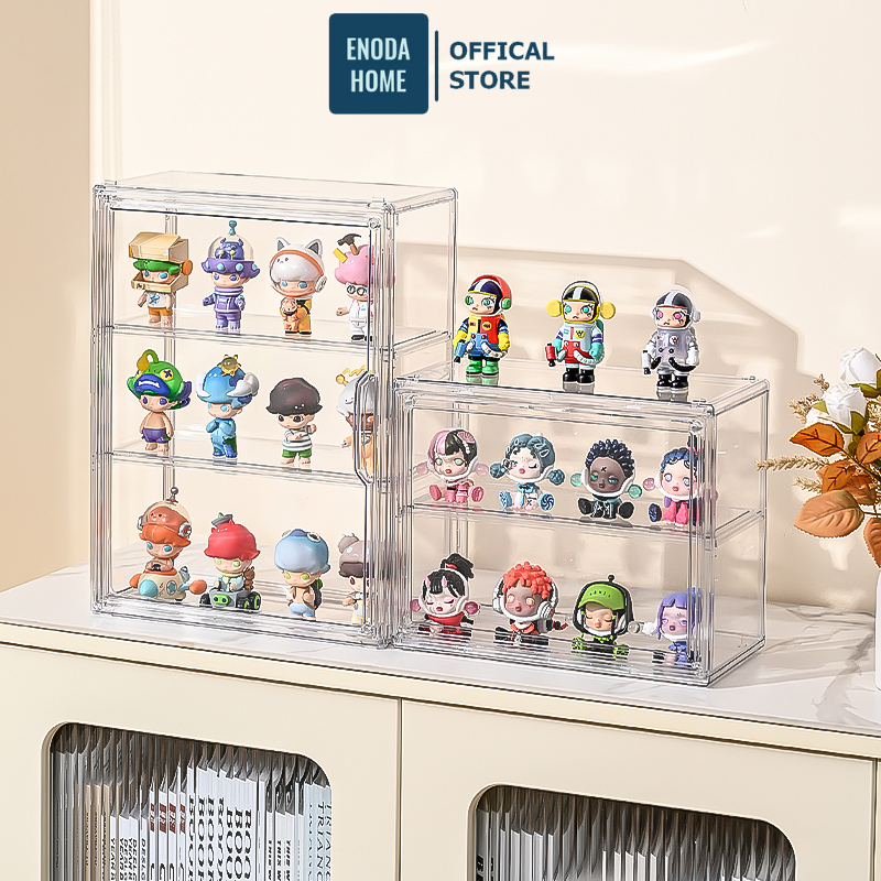 Hộp Trưng Bày Mô Hình Trong Suốt ENODA HOME, Hộp Nhựa Mica Đựng Lego, Đồ Chơi Nhiều Ngăn HTS021