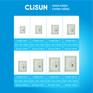 Tủ điện nổi TN4 Clisun kích thước 370*270*120mm