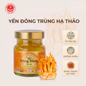 Hũ Yến Chưng Đông Trùng Hạ Thảo 25% Yến Chưng Sẵn - Dưỡng Chất Toàn Diện