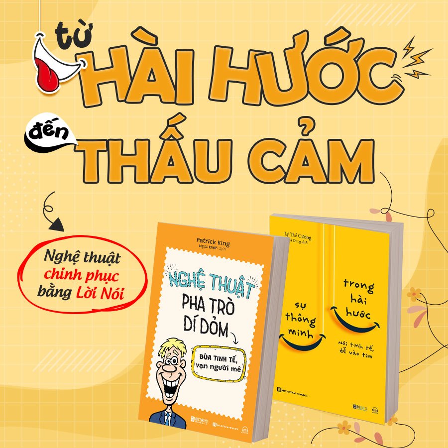 Ảnh Combo Sách Giao Tiếp: Nghệ Thuật Pha Trò Dí Dỏm Và Sự Thông Minh Trong Hài Hước - Bizbooks 1