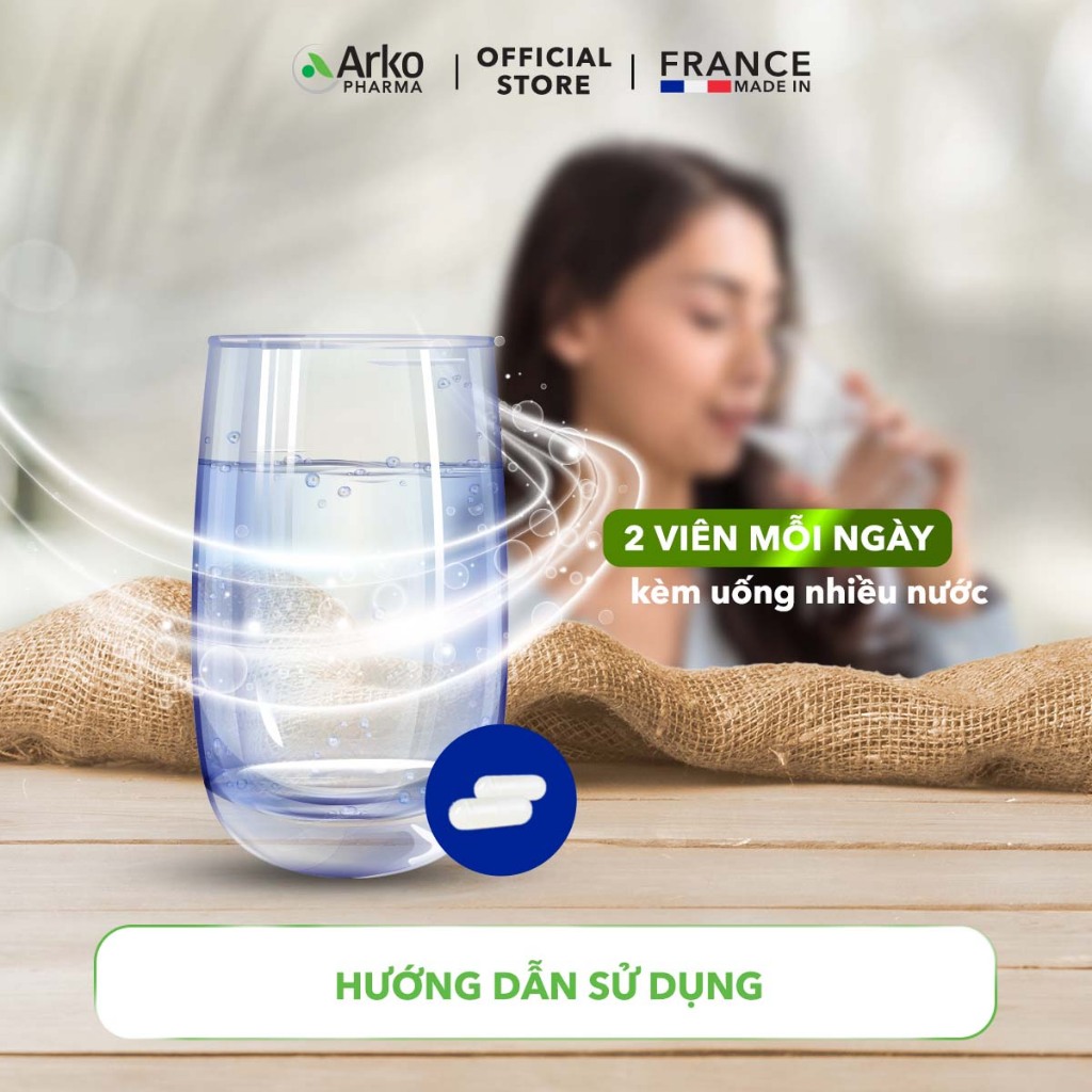 Ảnh Combo 3 hộp viên uống ngừa rụng tóc, dưỡng tóc khỏe bóng mượt Arkopharma Forcapil Fortifiant 4