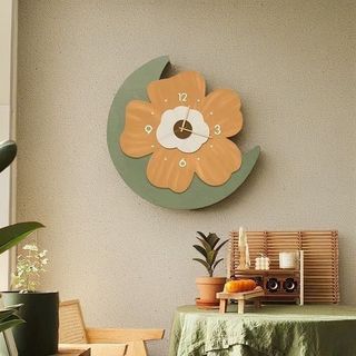 6 Mẫu Đồng Hồ Treo Tường Hình Bông Hoa Đơn Giản Cute BH10 - Đồng Hồ Trang Trí Phòng Khách, Phòng Ngủ, Bàn Làm Việc