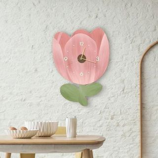 6 Mẫu Đồng Hồ Treo Tường Hình Bông Hoa Đơn Giản Cute BH10 - Đồng Hồ Trang Trí Phòng Khách, Phòng Ngủ, Bàn Làm Việc