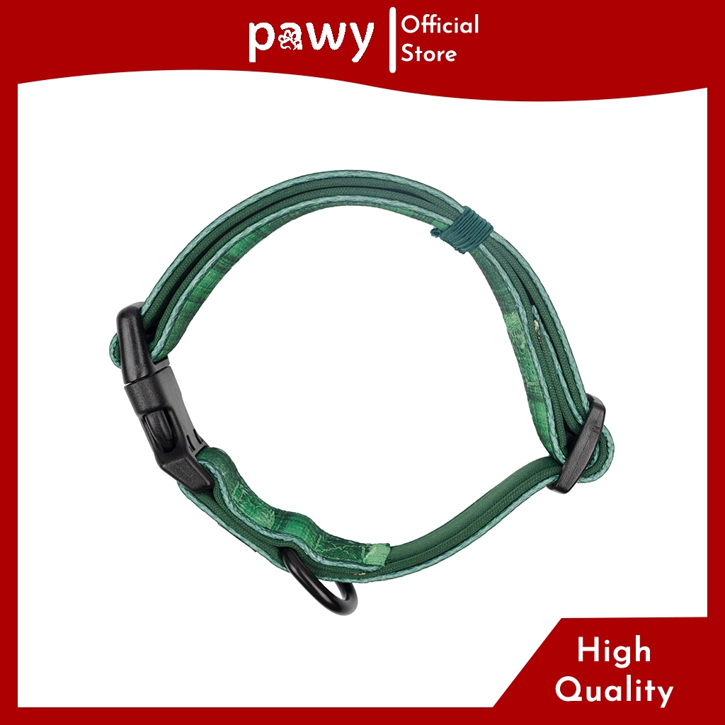 Ảnh Vòng Cổ Cho Chó Pawy - Tartan Green - Dog Collar - Vòng Cổ Cho Mèo 1