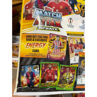 [Update Multipack #2 ]Túi Thẻ Cầu Thủ Bóng Đá Match Attax Update Mega Multipack 1 Scream Team Mùa 2024/25 24/25 (41 Thẻ)