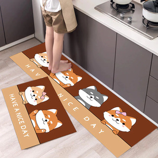 Thảm Lau Chân Nhà Bếp Bộ 2 Tấm Chống Trơn Trượt, Thảm Chùi Chân Nhà Tắm Trải Bếp Chất Nỉ Lì Bali 88202