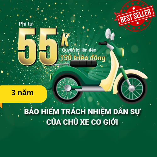 [3 năm] [E-Voucher] Bảo hiểm TNDS Xe máy (bắt buộc), cấp GCN điện tử | Bảo hiểm Quân đội MIC