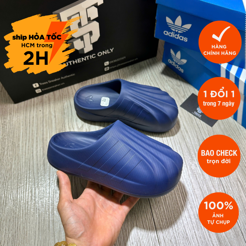 [CHÍNH HÃNG] DÉP ADIDAS ADIFOM SUPERSTAR MULE DARK BLUE ID3916 Full Box ...