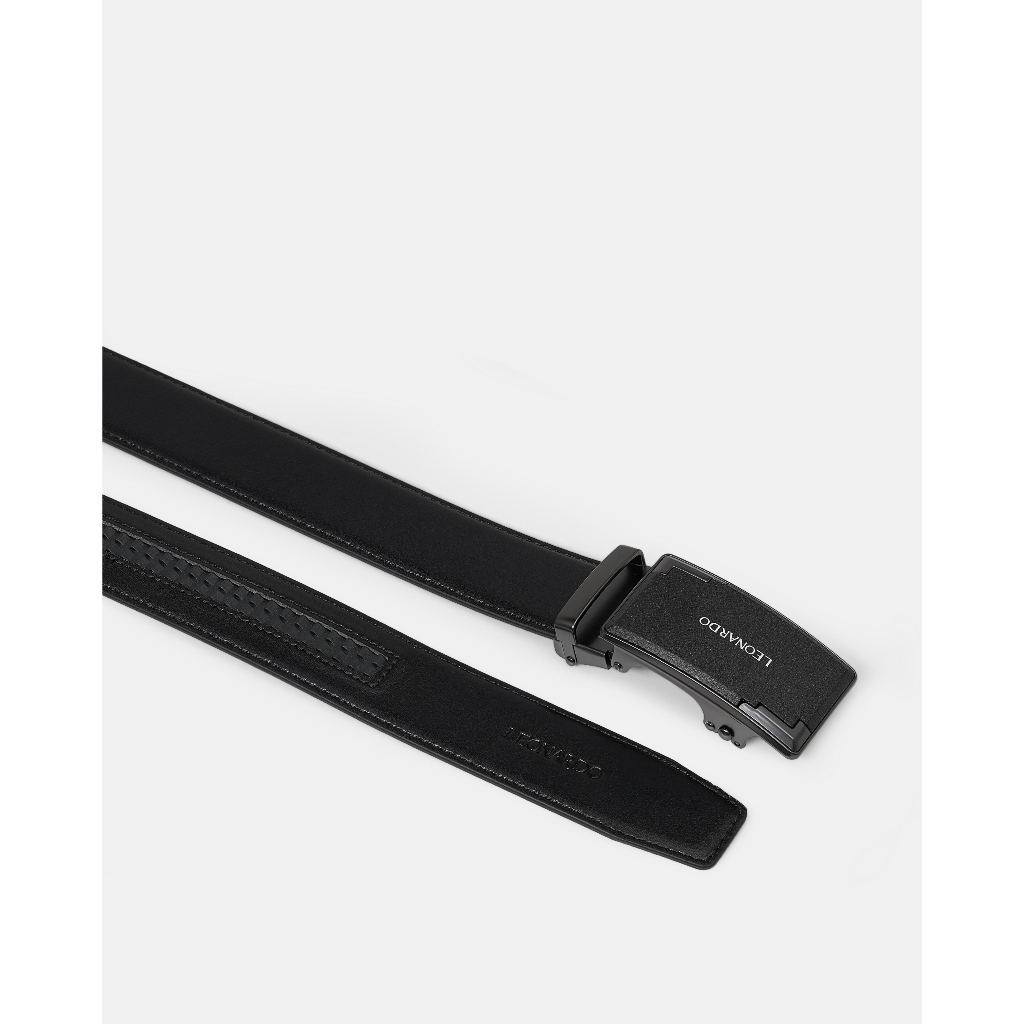 Ảnh Thắt Lưng Nam Khóa Tự Động Quickfit Sage Chất Liệu Microfiber & Vân Da Taiga Thương Hiệu LEONARDO 4