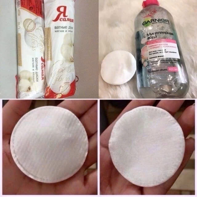 Ảnh Bông dùng cho máy tẩy trang nhập khẩu Nga RCAMAR 100% Cotton cao cấp đi kèm máy rửa mặt 3