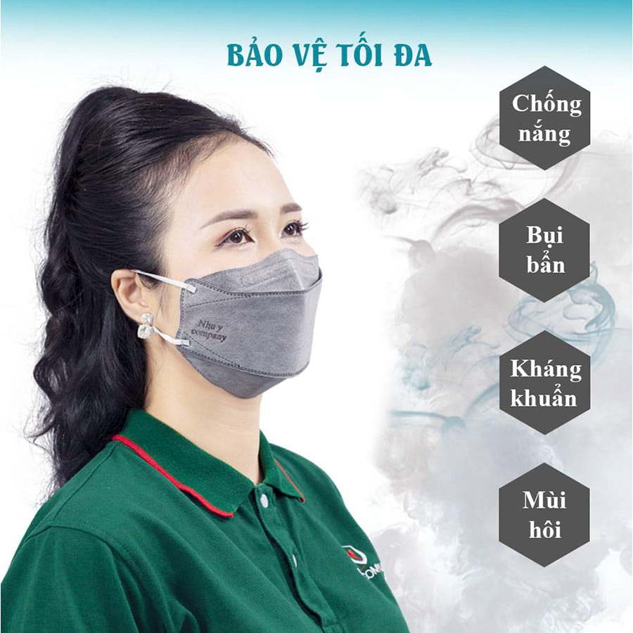 THÙNG 300 CHIẾC KHẨU TRANG 4D KF94 HOÀNG LINH MASK TÚI ZIP CHÍNH HÃNG 4 LỚP KHÁNG KHUẨN CHỐNG TIA UV