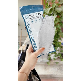Thùng 300 cái khẩu trang 4D Kf94 người lớn Hoàng Linh Mask chính hãng 4 lớp kháng khuẩn chống tia UV