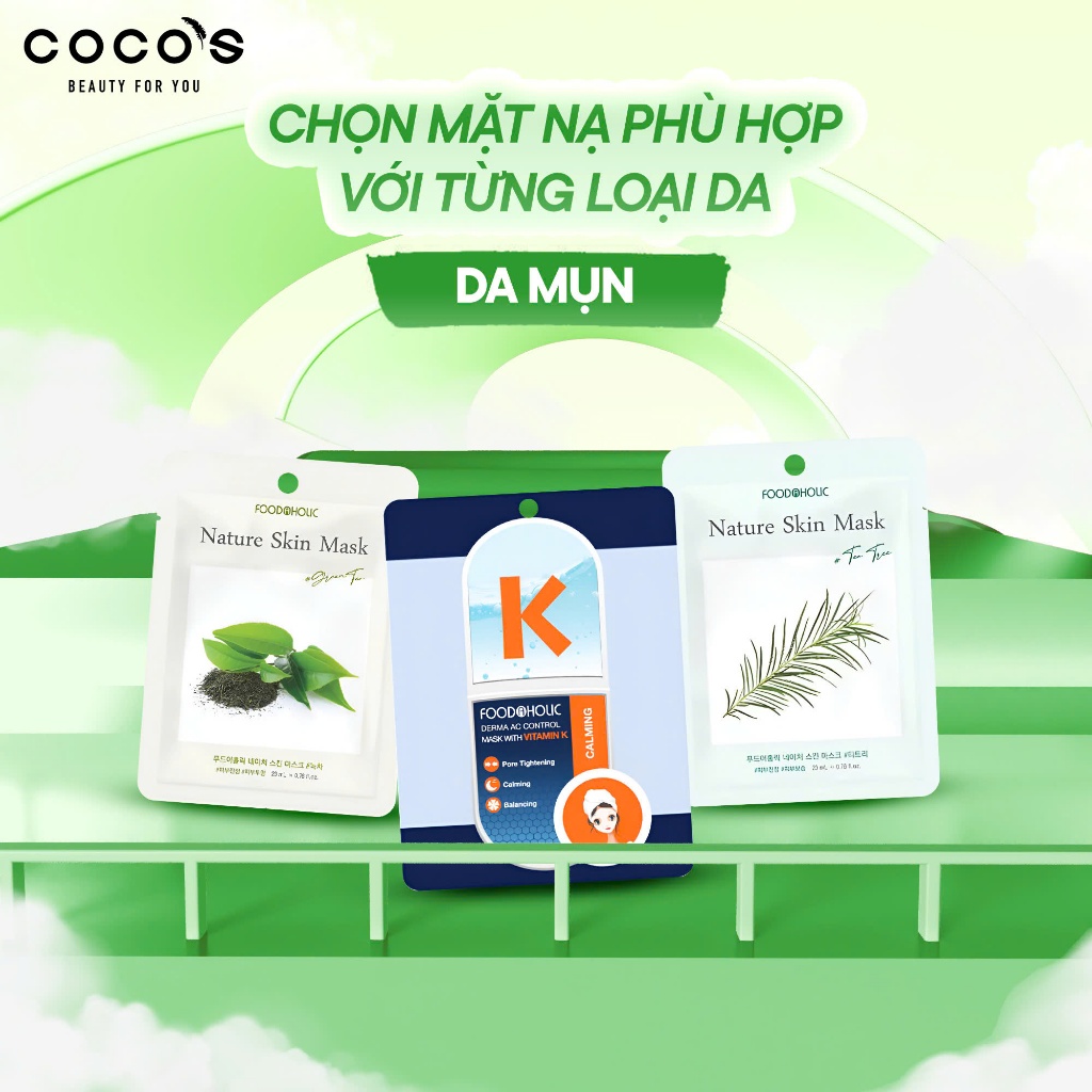Ảnh Combo 10 Mặt Nạ Giấy Chăm Sóc Da Toàn Diện Foodaholic Essential Mask (23g x 10) 3