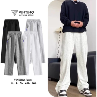 Quần Nỉ Nam Ống Suông Rộng Thể Thao Vải Cotton 2 Da Co Giãn Nam Nữ Track Pants Unisex VINTINO Q2DA