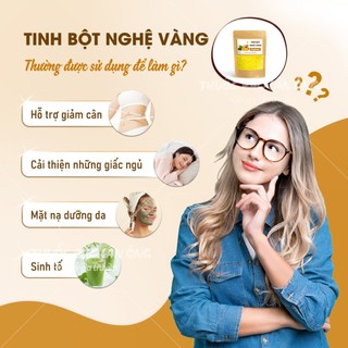 Tinh bột nghệ vàng nguyên chất 100g