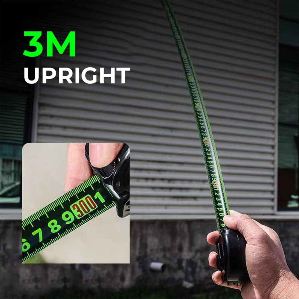 Thước dây huỳnh quang công nghệ đen thước dây nhập khẩu 5/10 mét, mở rộng và dày lên chống mài mòn đo chính xác