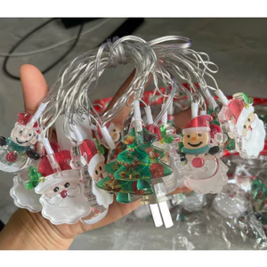 Đèn Trang Trí Giáng Sinh Dài 3M Dây Led Nháy Kim Cương 50m 7 Màu Trang Trí Quấn Cây,Đèn Nháy Chớp Tết Noel Dài 40m