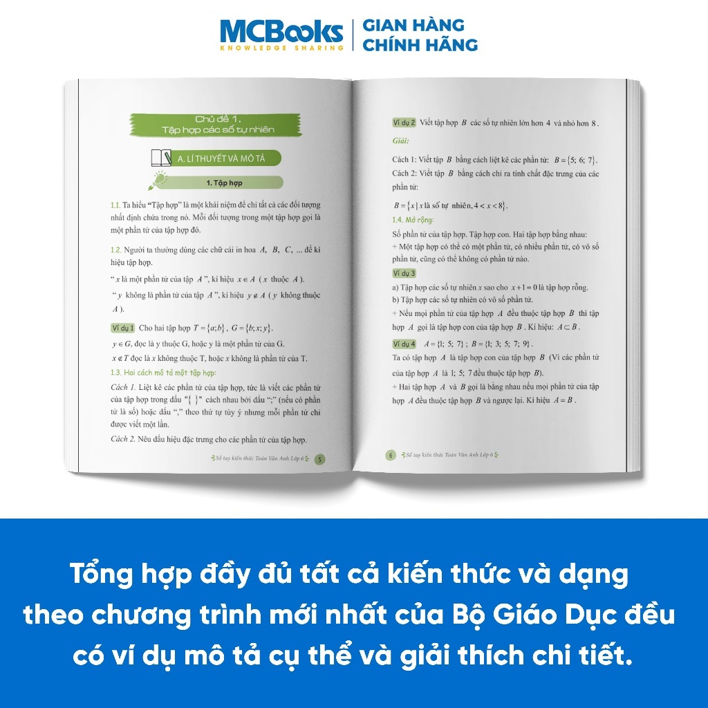Sách - Combo Sổ tay kiến thức Toán - Văn - Anh THCS  (Dành cho cả 3 bộ sách: Kết nối, tri thức và cánh diều)