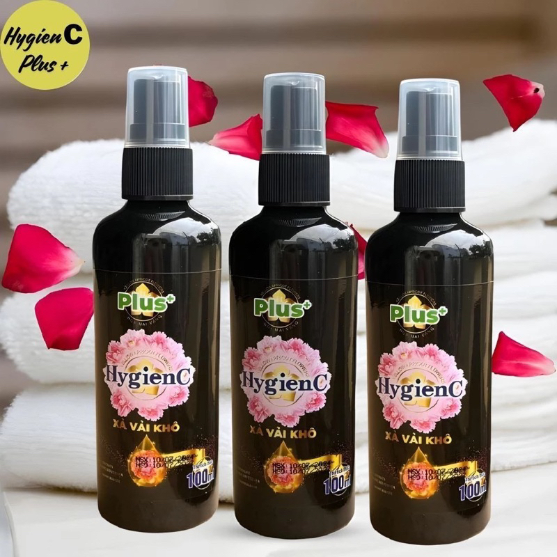 Combo 3 chai xịt xả vải khô HygienC plus 100ml/chai | Shopee Việt Nam