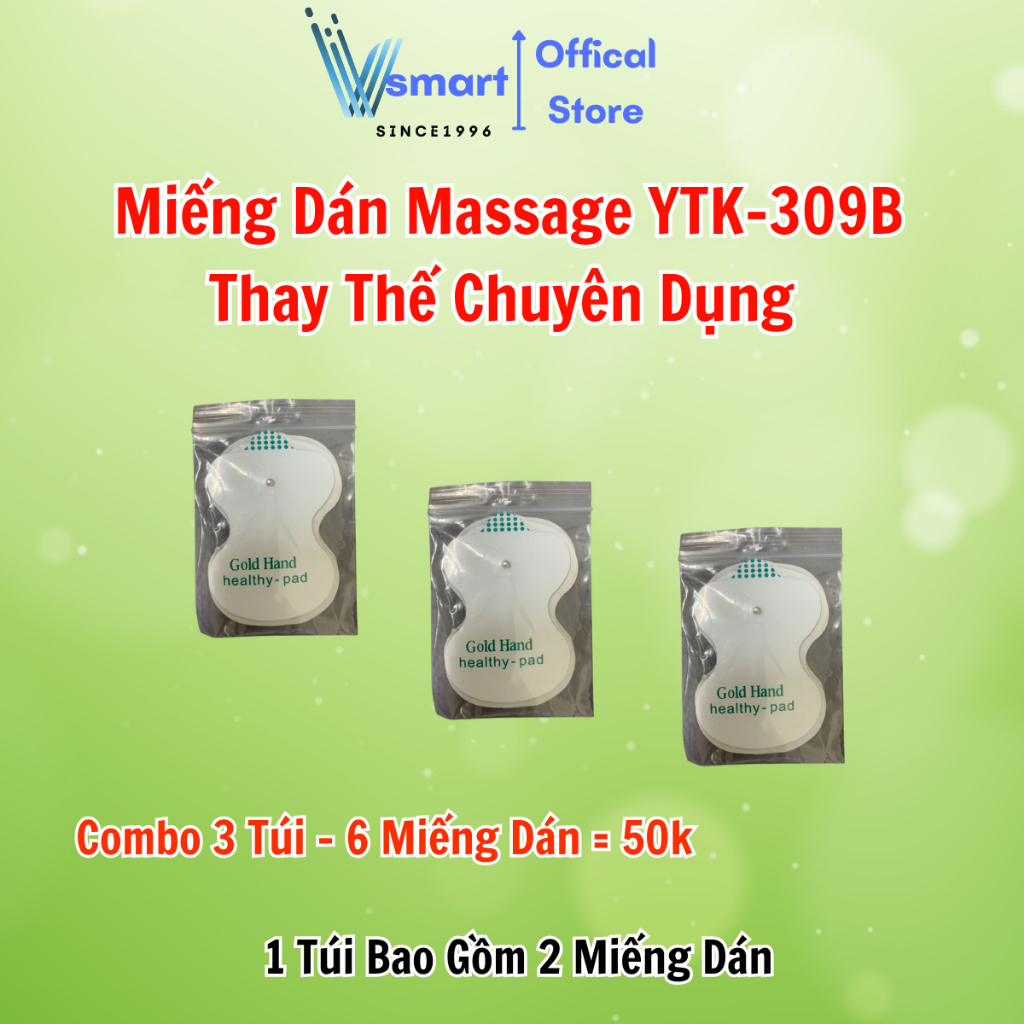 Miếng Dán Máy Massage Xung Điện YTK-309B, z310, z311, Miếng Dán Điện Cực Vật Lý EMS Cao Cấp