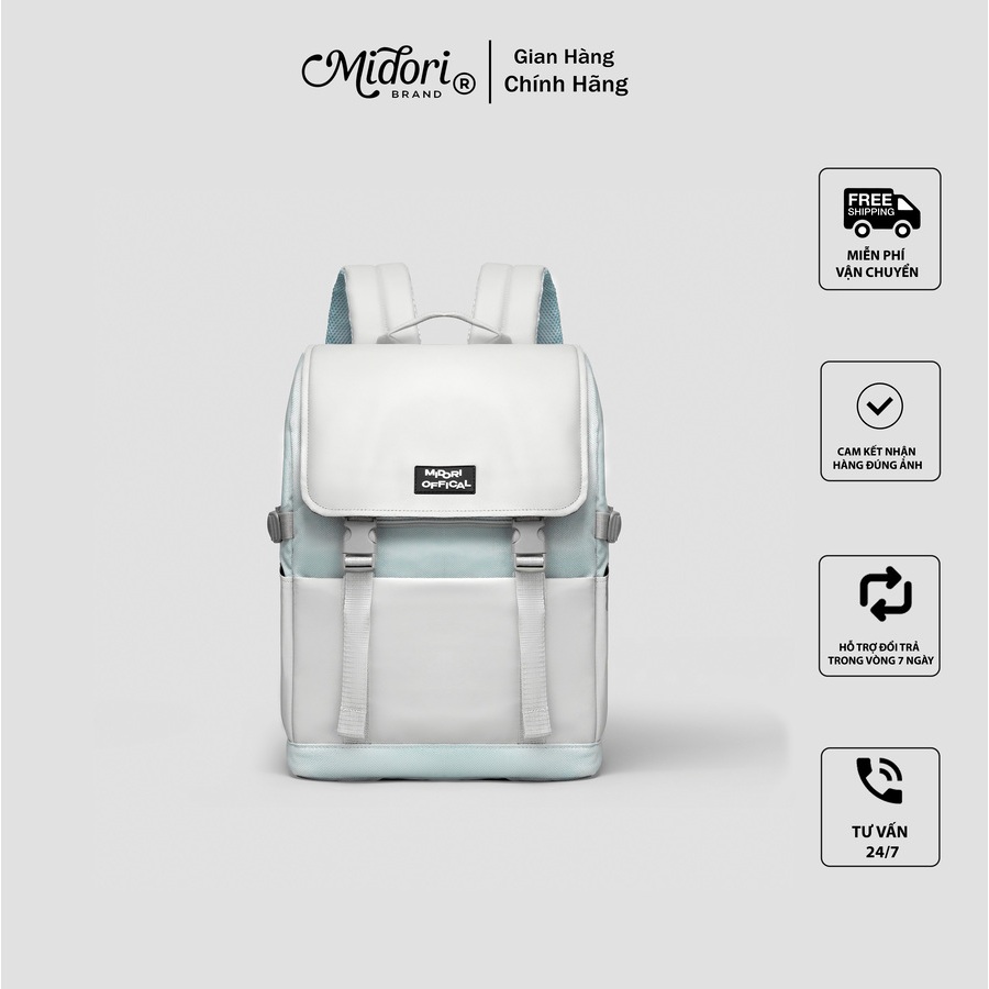 Balo đi học thời trang Nam nữ chống nước đựng laptop APOLO Local Brand Mi Midori