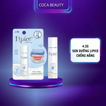 Son dưỡng môi không màu chuyển kem mịn LipIce Creamy 4.3g - dưỡng ẩm, chống nắng cho môi