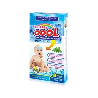 Miếng dán hạ sốt Dr. Baby Cool (Hộp 6 miếng) Giúp hạ sốt nhanh, mát lạnh tức thì.