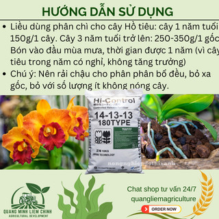 Phân Chì Tan Chậm Nhật Hi-Control 14-13-13 Không Sốc Cây Khi Bón Phong lan (BÁN LẺ 1 LẠNG)