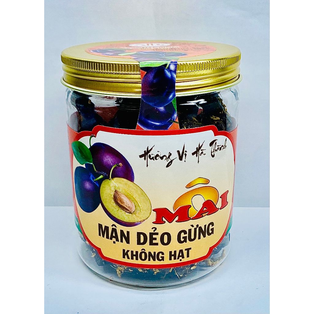 Ô Mai Mận Dẻo Gừng Không Hạt Đặc Biệt Vạn Hương Chuẩn Vị Truyền Thống hộp (200gr, 350gr)