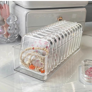 Hộp đựng nailbox móng tay, hộp mica nail box trong suốt hình vuông, hộp đựng mi fan