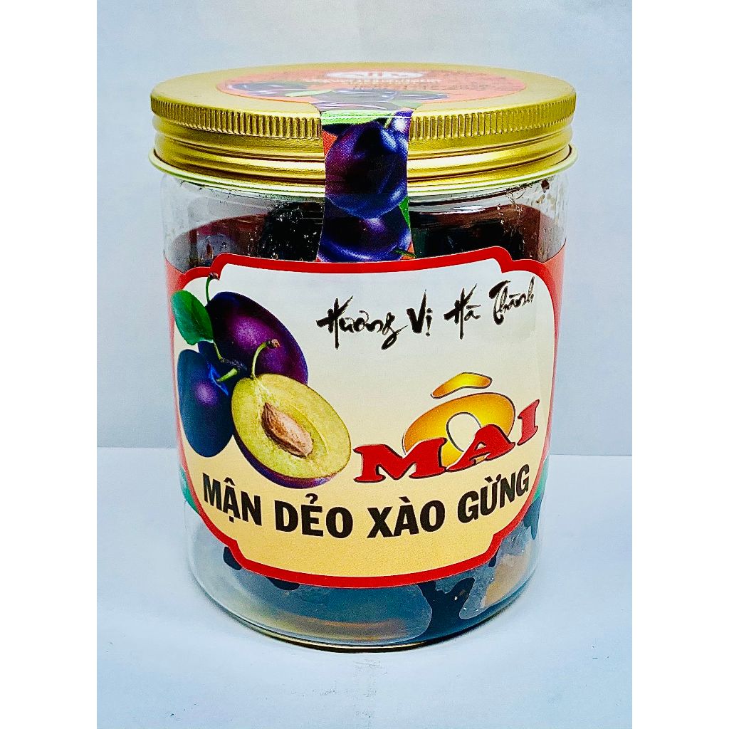 Ô Mai Mận Dẻo Xào Gừng Vạn Hương Chuẩn Vị Truyền Thống hộp (200gr, 350gr)