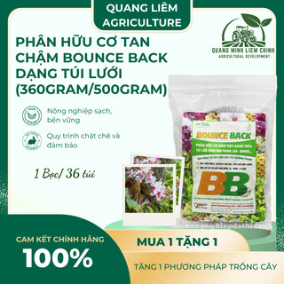 Phân Hữu Cơ 18-36 Túi Lọc Tan Chậm Bounce Back, Dạng Túi Lưới Cho Phong Lan (200gram/500gram)