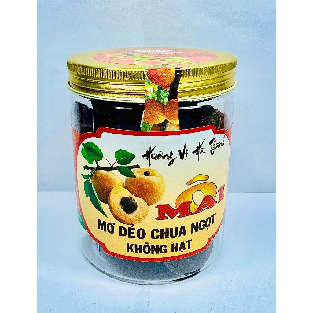Ô Mai Mơ Dẻo Chua Ngọt Không Hạt Đặc Biệt Vạn Hương Chuẩn Vị Truyền Thống hộp (200gr, 350gr)